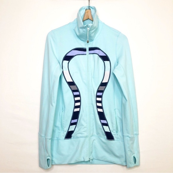 lululemon athletica Jackets & Blazers - Lululemon In Stride Heathered Aquamarine Jacket